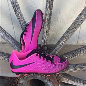 Kid's Nike Pink/Black Cleats size 5Y